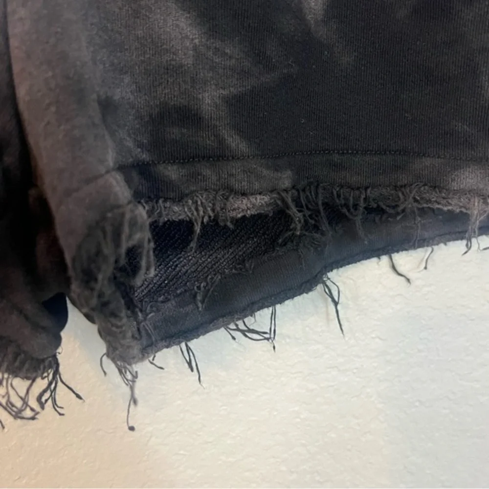 ATM French Terry Lounge Tie-dye‎ Shorts In Black Multi Small xs